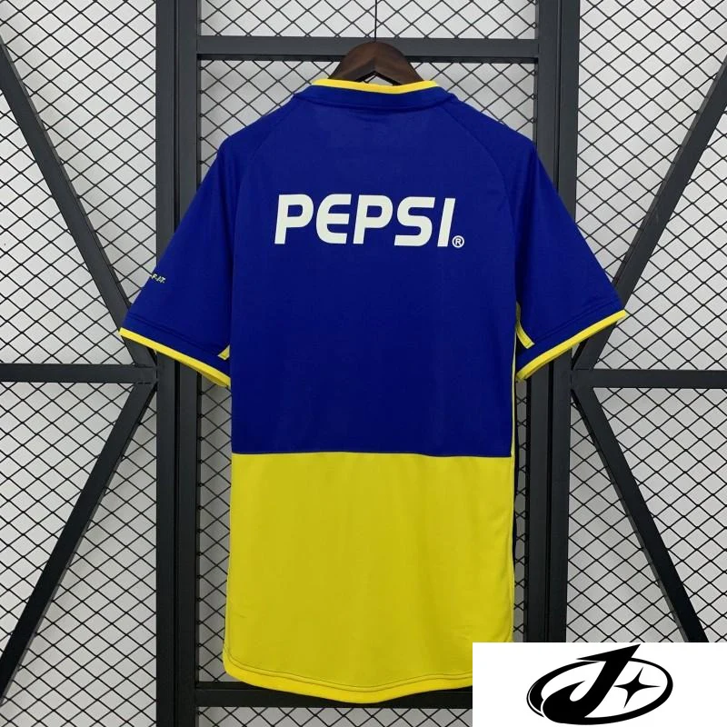02/03 Retro Boca Juniors Home Jersey - Image 5
